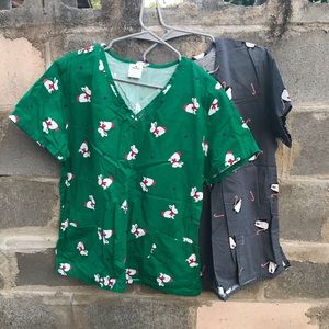 Christmas/Winter Scrub Tops!